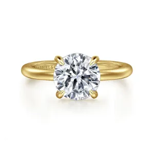 14K Yellow Gold 'Ali' Round Diamond Engagement Ring