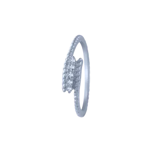 14KT (585) White Gold And Diamond Ring For Women