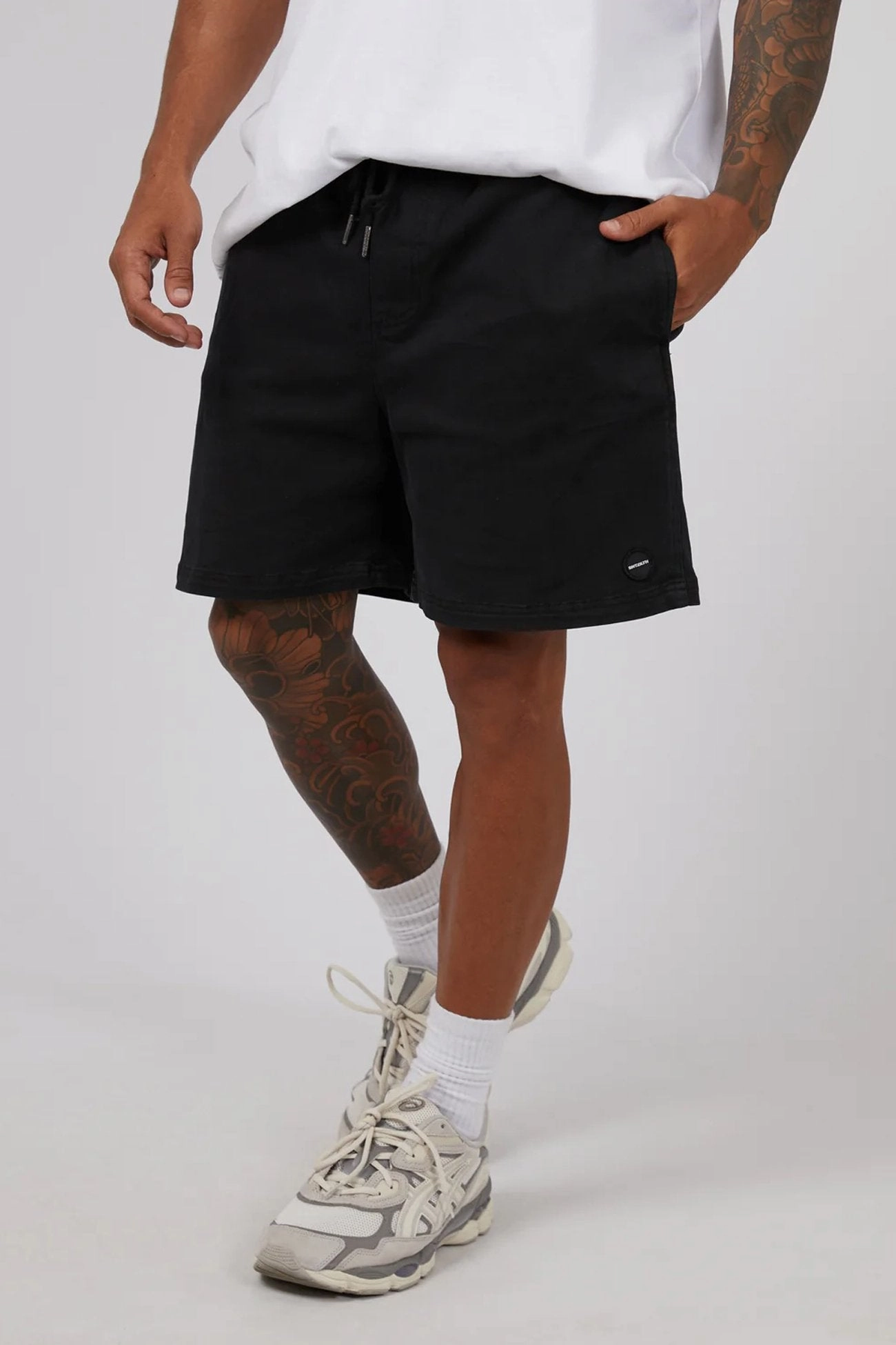 17" Twill Jogger Washed Black sale flipkart