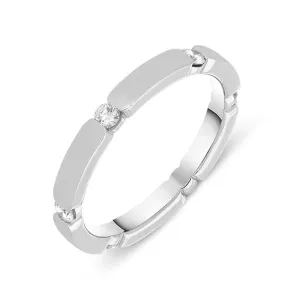18ct White Gold Diamond Six Stone Wedding Eternity Ring