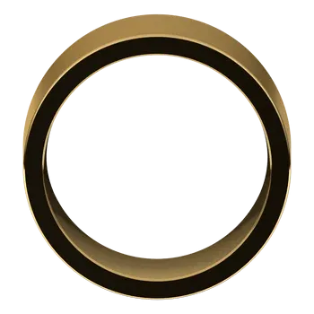 18K Yellow Gold 12 mm Flat Shape Comfort Fit Band