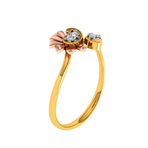 22KT (916) Yellow Gold Ring For Women
