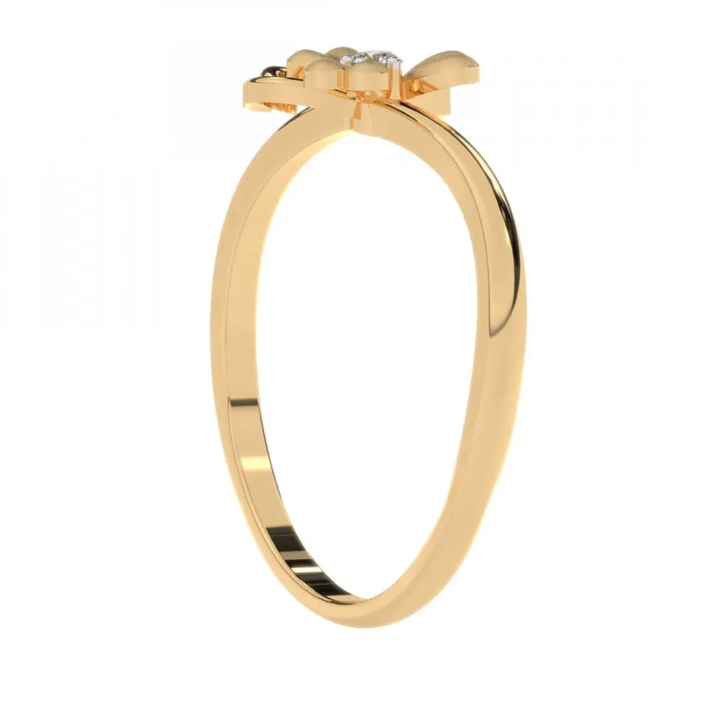 22KT (916) Yellow Gold Ring For Women
