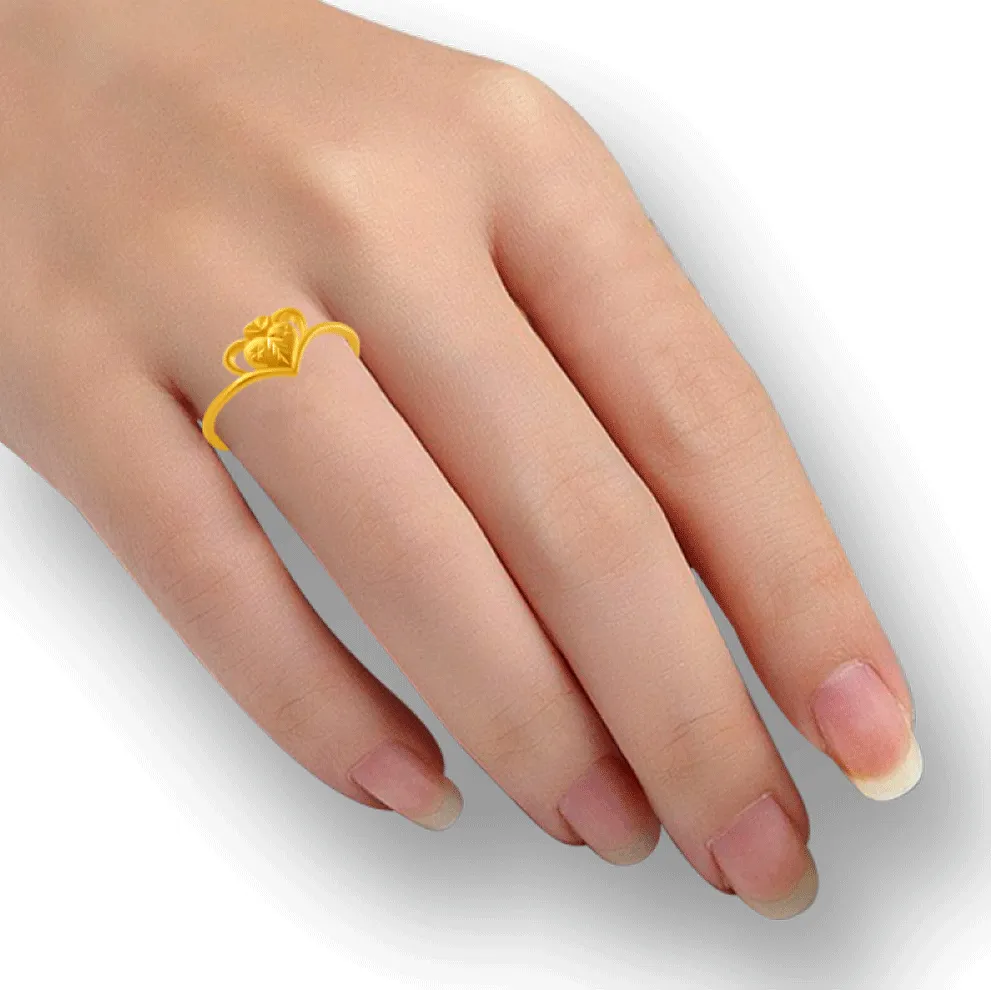 22KT Yellow Gold Ring For Women