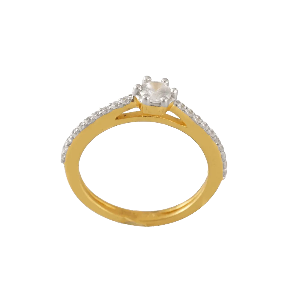 22KT Yellow Gold Ring For Women