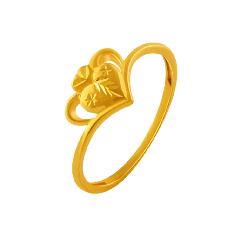22KT Yellow Gold Ring For Women