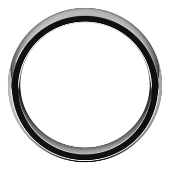 5 MM Half Round Light Comfort Fit Platinum Wedding Band