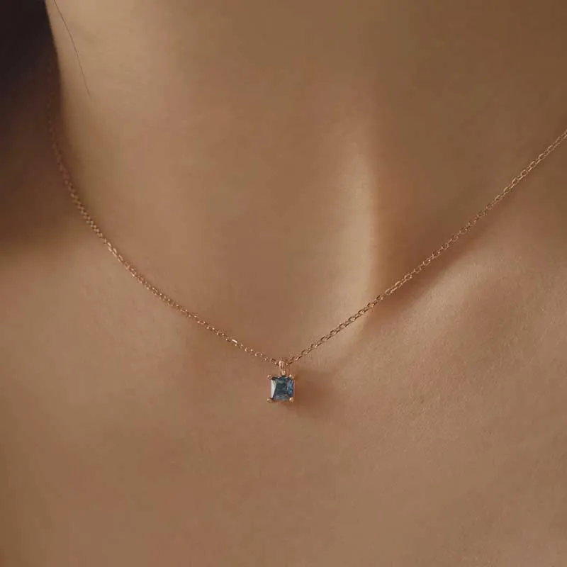 [925 Silver] Shine Modern Necklace