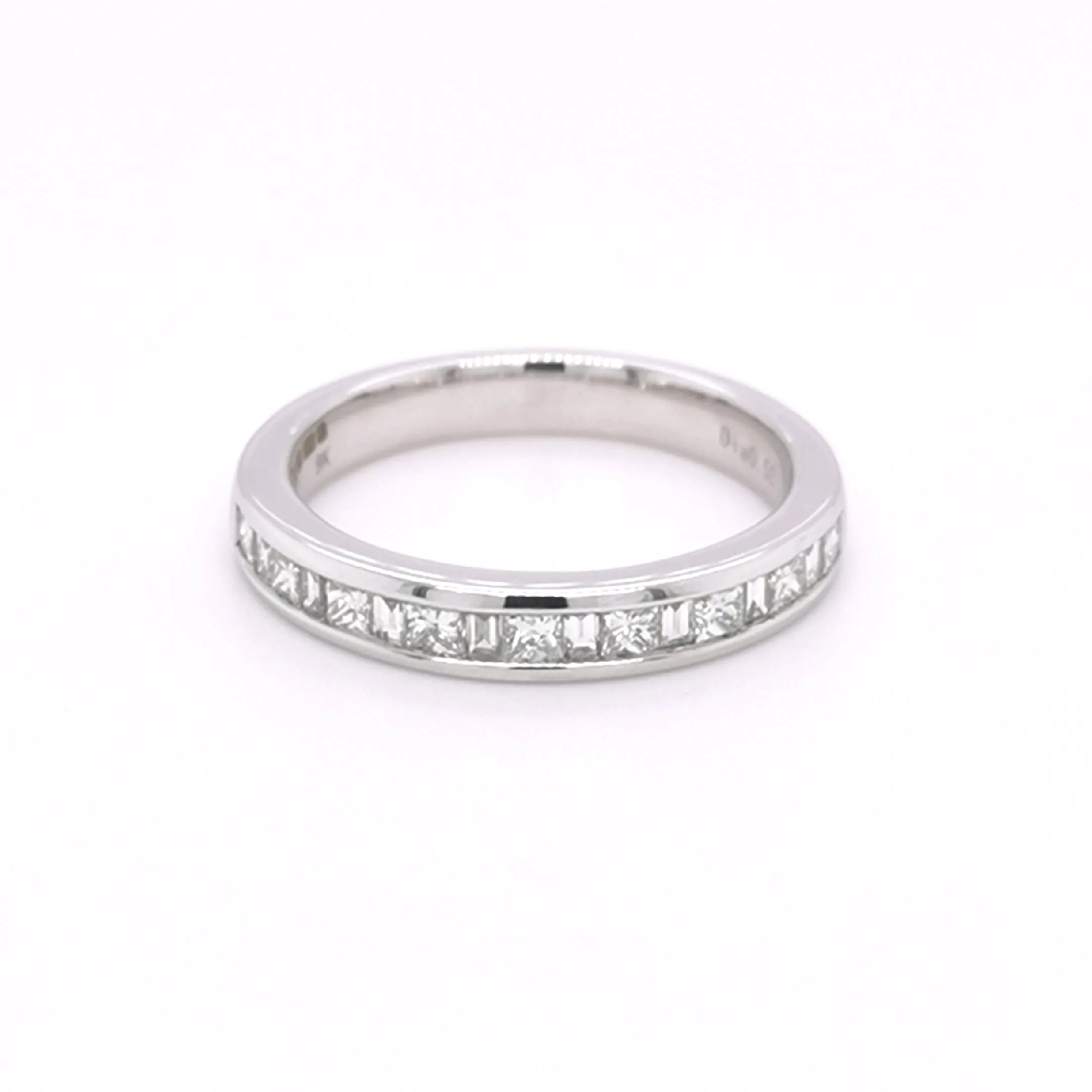 9ct White Gold 0.50ct Diamond Ring Half Eternity Ring