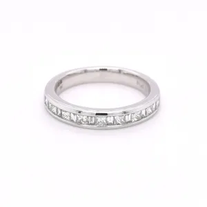 9ct White Gold 0.50ct Diamond Ring Half Eternity Ring