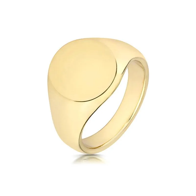 9ct Yellow Gold Heavy 16 x 13 Signet Ring