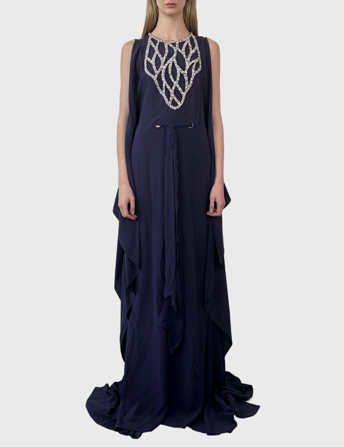 glitzindia new arrivals Abito Lungo In Maglia Dark Purple new collection dress for women new arrival on cloud shoes