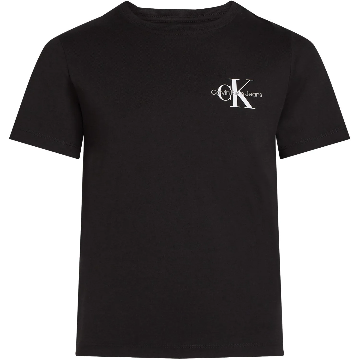 Calvin Klein Ck Black Chest Monologo Ss T-Shirt Durable Attractive