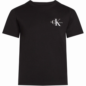 Acclaimed Calvin Klein Ck Black Chest Monologo Ss T-Shirt Elite