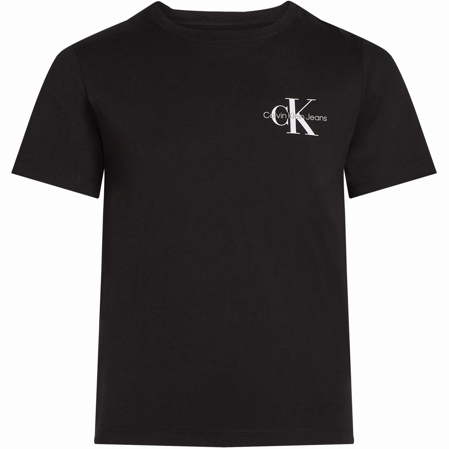 Acclaimed Calvin Klein Ck Black Chest Monologo Ss T-Shirt Elite