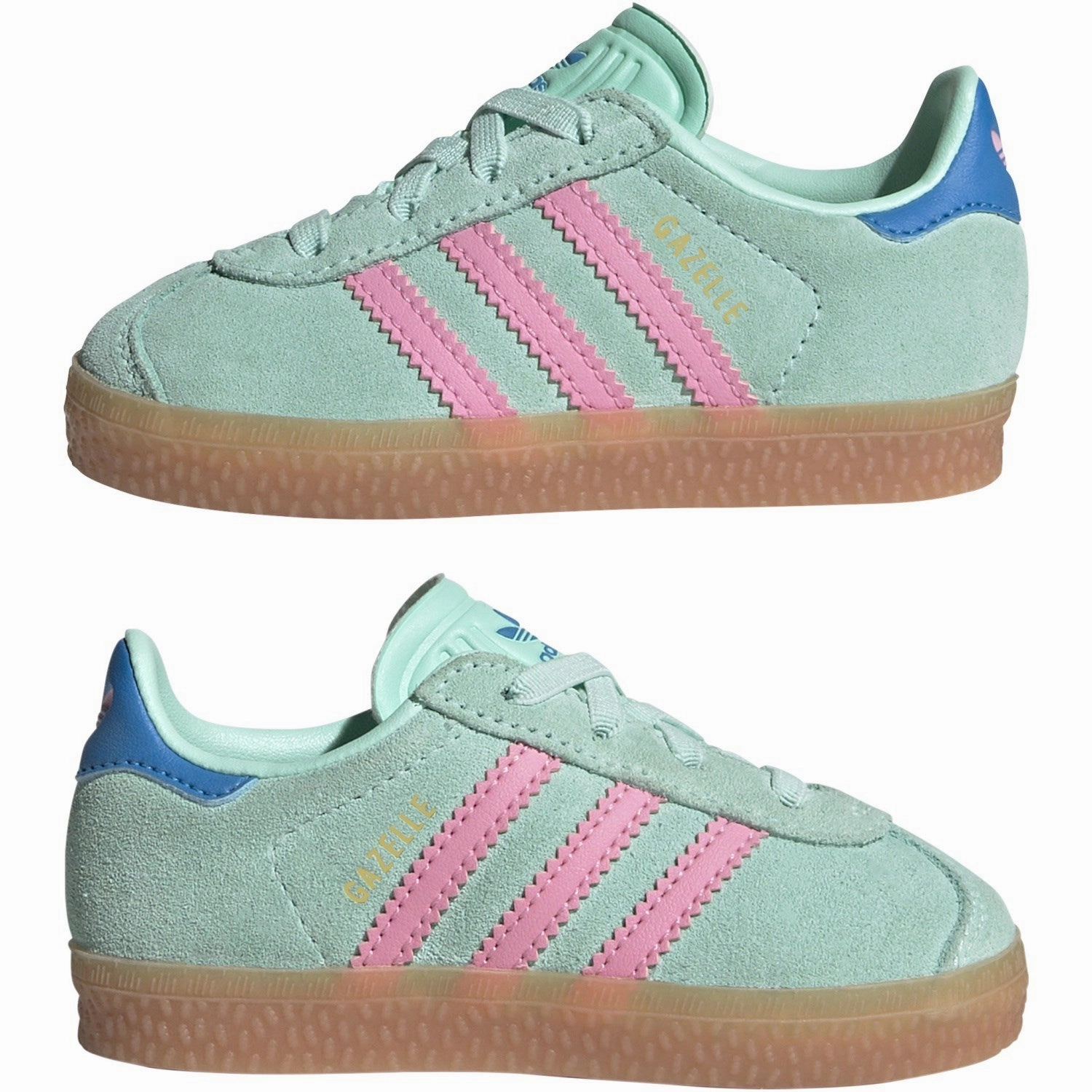 adidas Originals Clear Mint/Bliss Pink/Bright Blue Gazelle Cf El I Sneakers Premium shoes