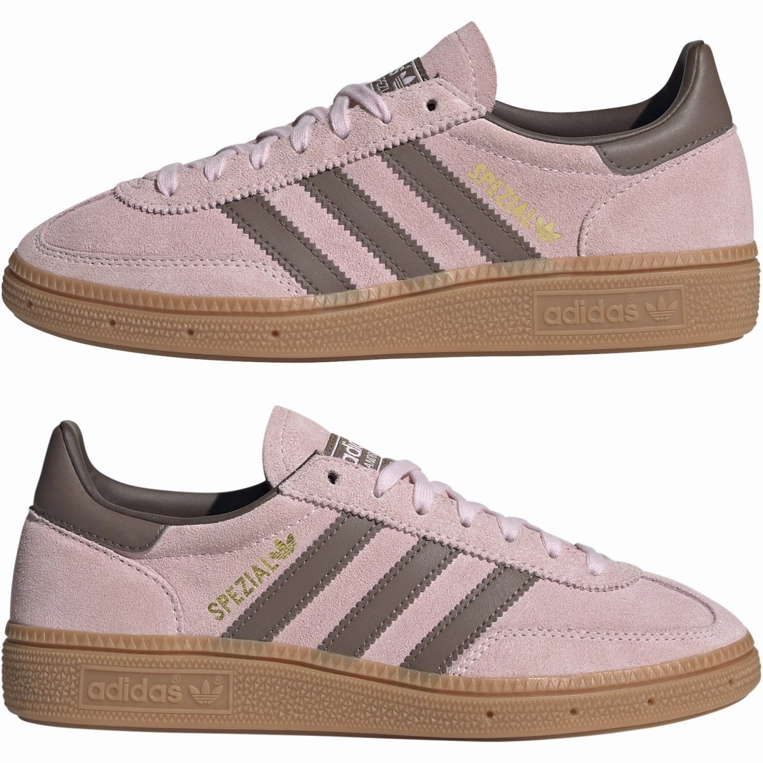 adidas Originals Clear Pink/Earth Strata/Gum 3 Handball Spezial J Sneakers Wedding shoes