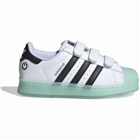 adidas Originals Cloud White/Seflaq/Core Black Superstar Led Lights Cf C Sneakers Velcro shoes Platform shoes