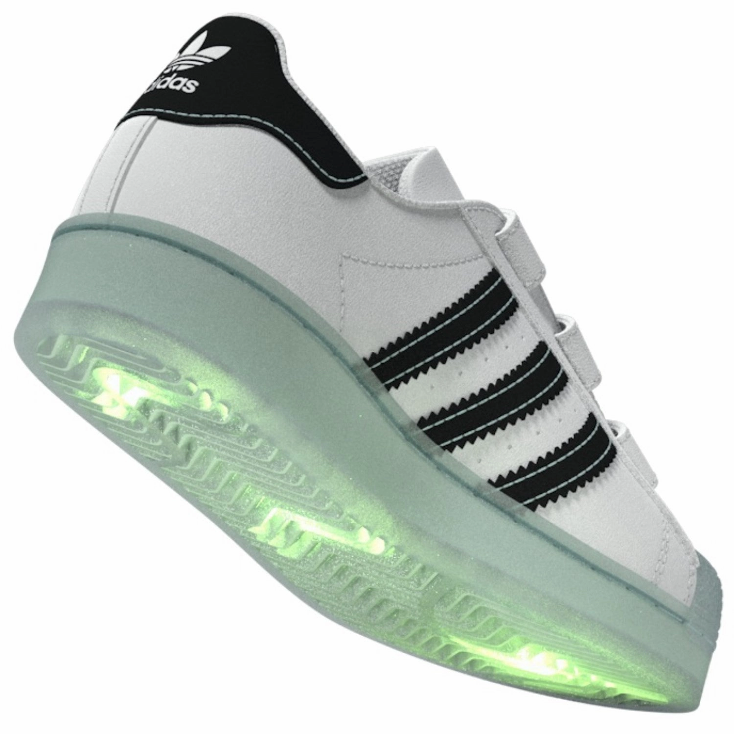 adidas Originals Cloud White/Seflaq/Core Black Superstar Led Lights Cf C Sneakers Velcro shoes
