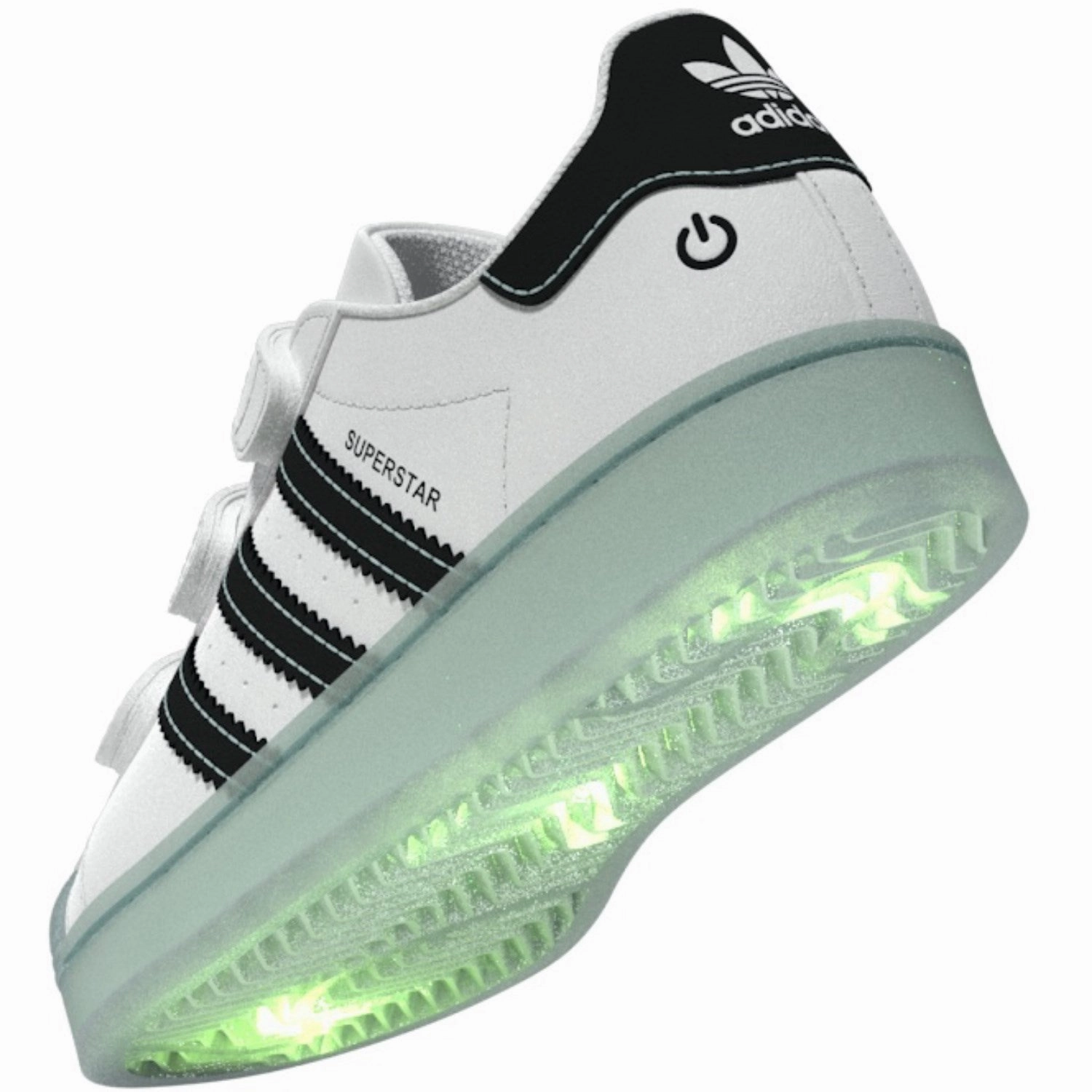 adidas Originals Cloud White/Seflaq/Core Black Superstar Led Lights Cf C Sneakers Velcro shoes
