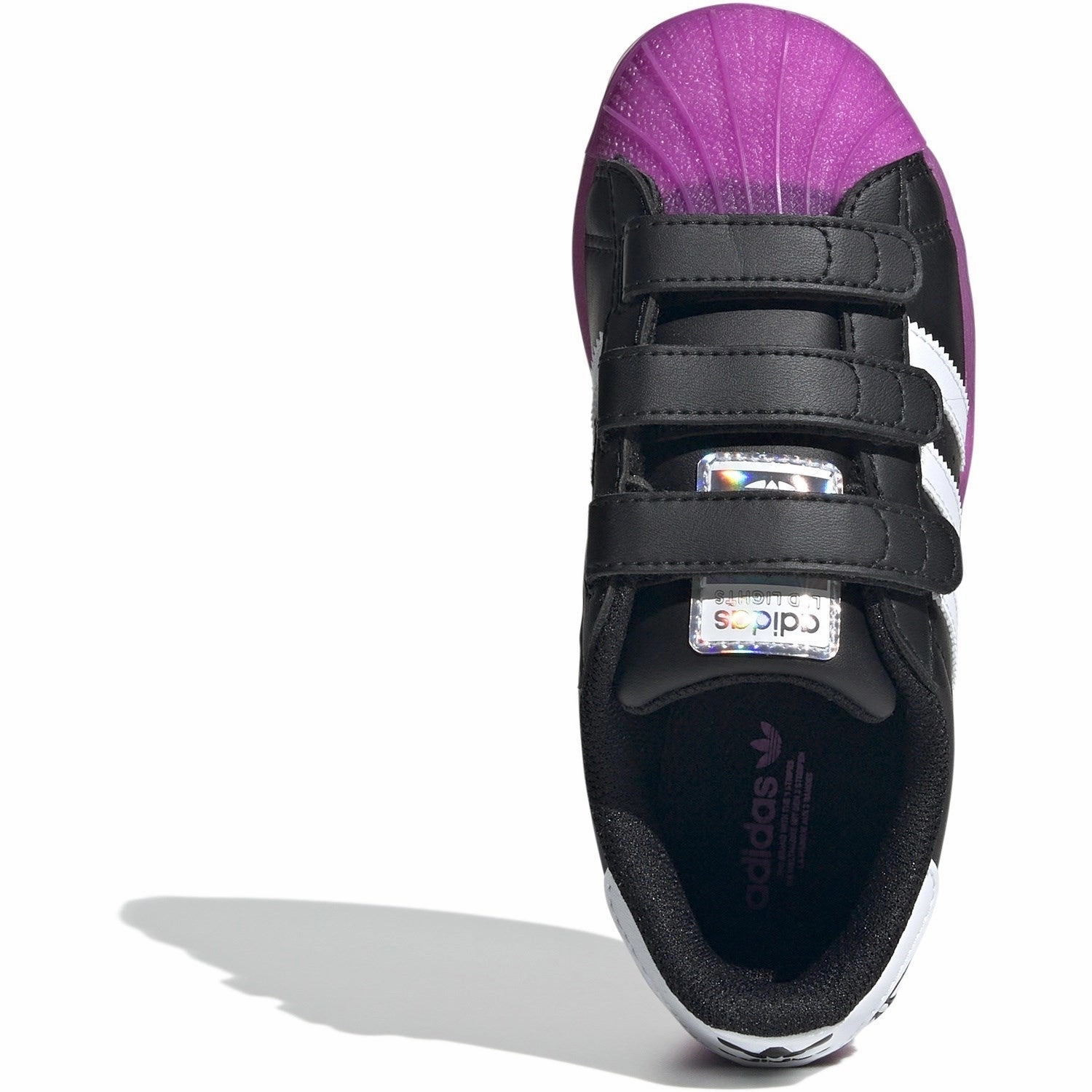 adidas Originals Core Black/Purbur/Cloud White Superstar Led Lights Cf C Sneakers Mules