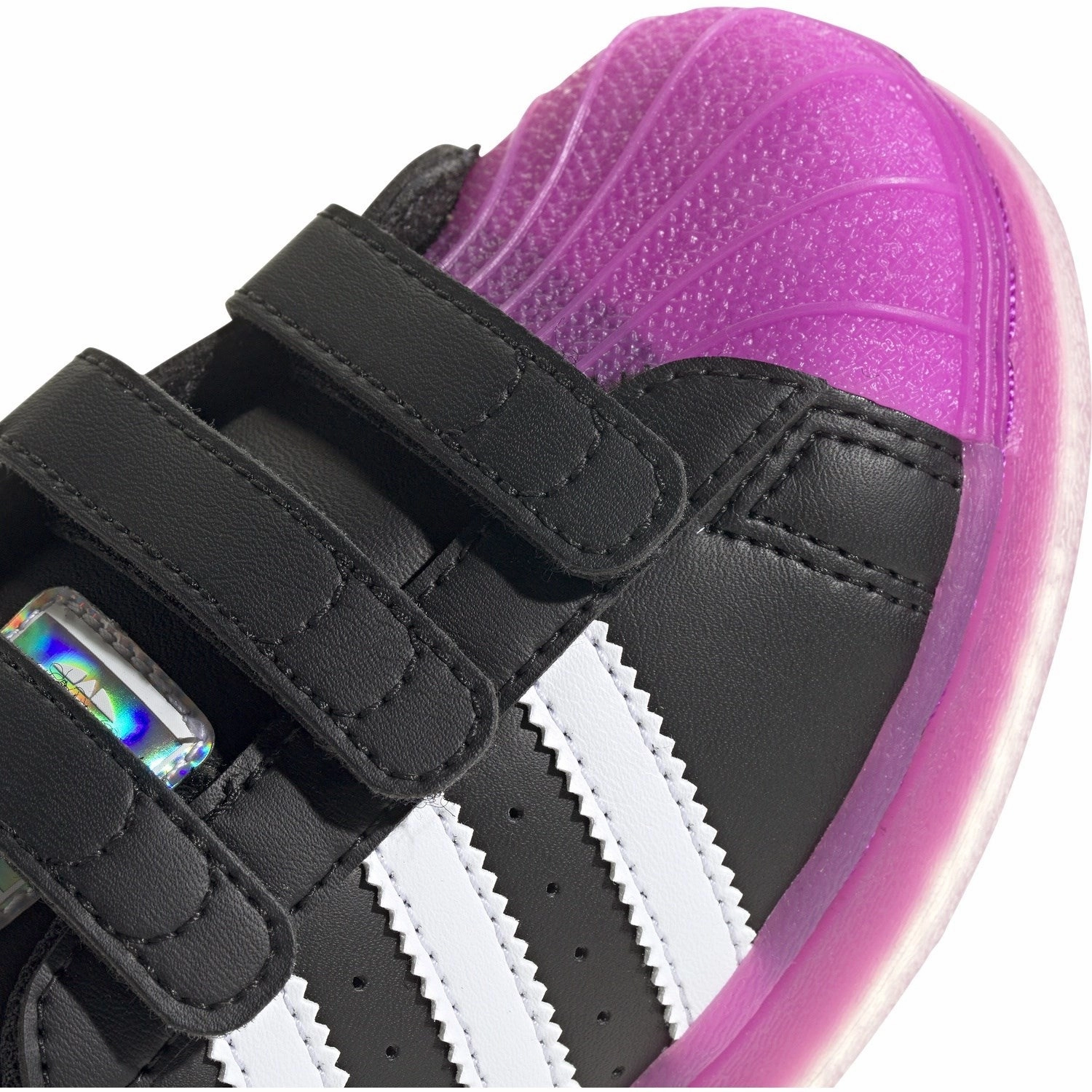 adidas Originals Core Black/Purbur/Cloud White Superstar Led Lights Cf C Sneakers Mules