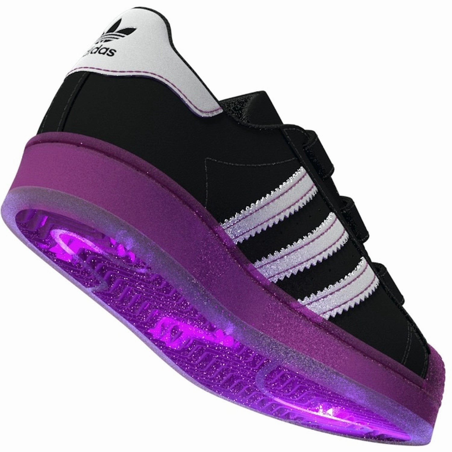 adidas Originals Core Black/Purbur/Cloud White Superstar Led Lights Cf C Sneakers Mules