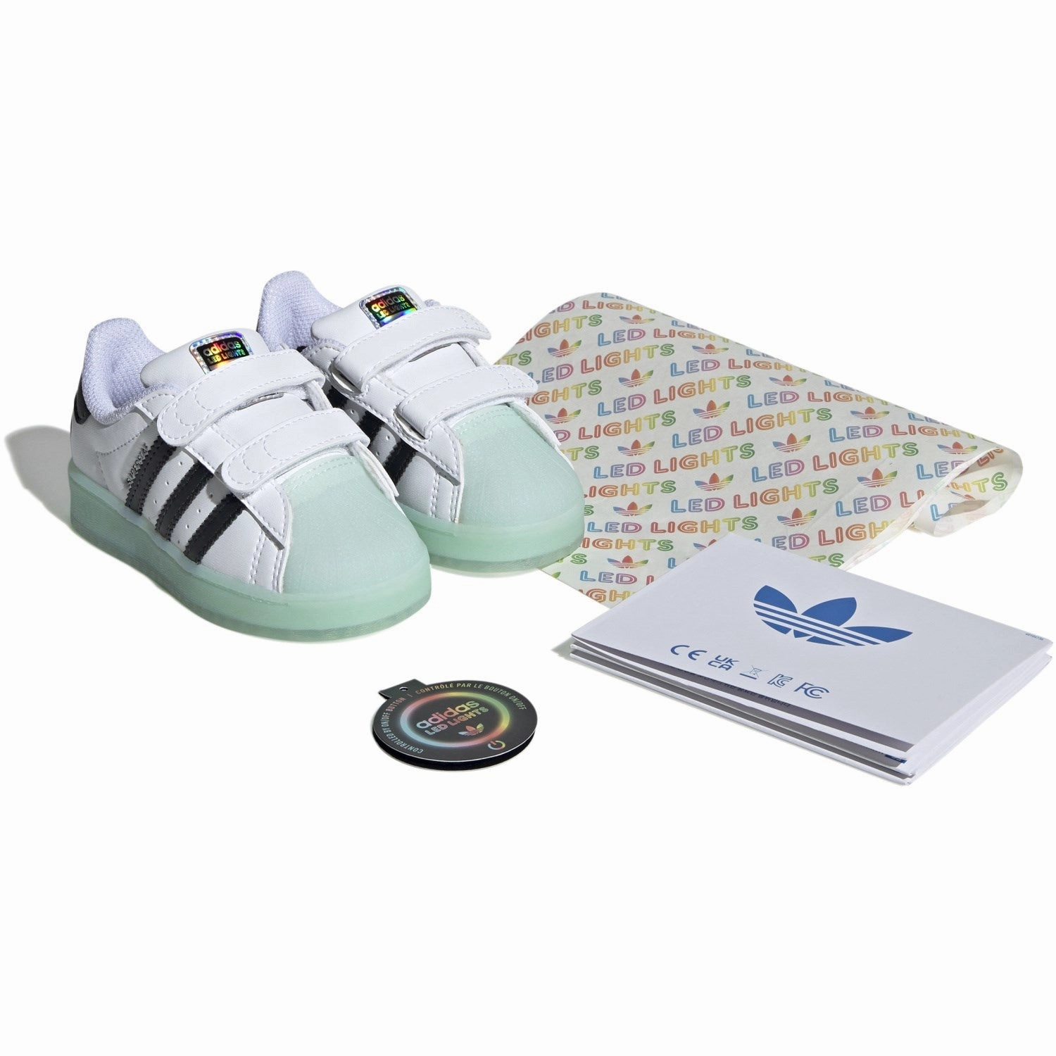 adidas Originals Core White/Seflaq/Core Black Superstar Led Lights Cf I Sneakers Outdoor shoes
