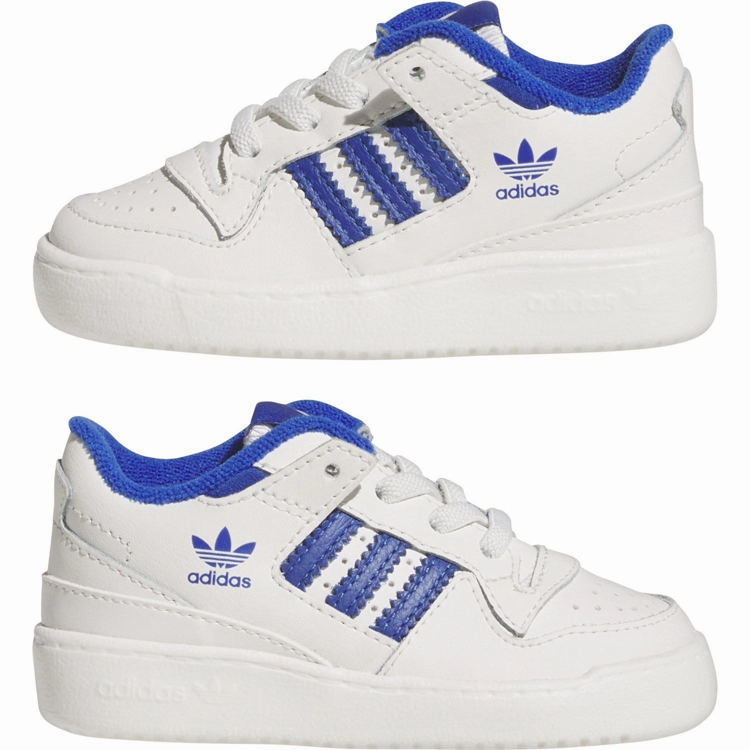 adidas Originals Core White/Team Royal Blue/Core White Forum Low Cl El I Sneakers Ballet flats
