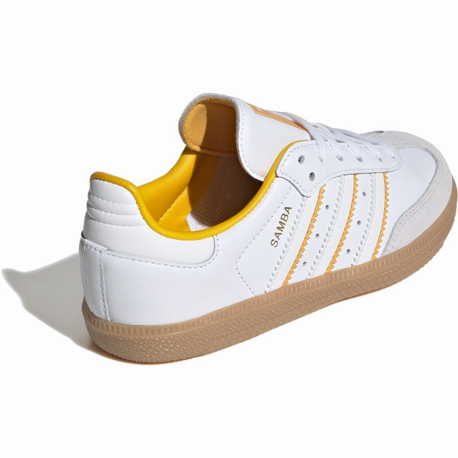 adidas Originals Crystal White/Cloud White/Crew Yellow Samba Og C Sneakers Breathable shoes