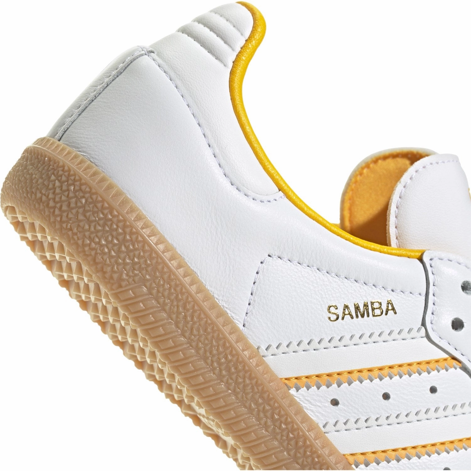 adidas Originals Crystal White/Cloud White/Crew Yellow Samba Og C Sneakers Breathable shoes