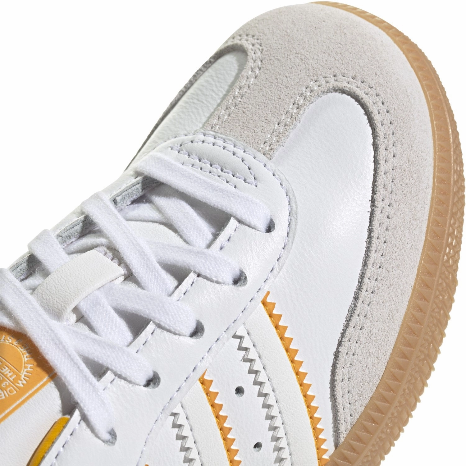 adidas Originals Crystal White/Cloud White/Crew Yellow Samba Og C Sneakers Breathable shoes