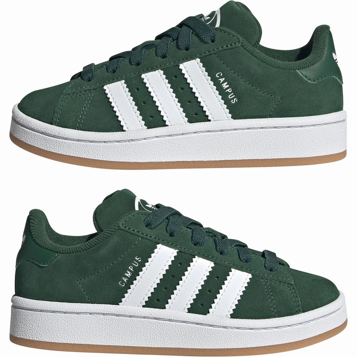 adidas Originals Dark Green / Cloud White / Gum Campus 00S El C Sneakers Everyday shoes