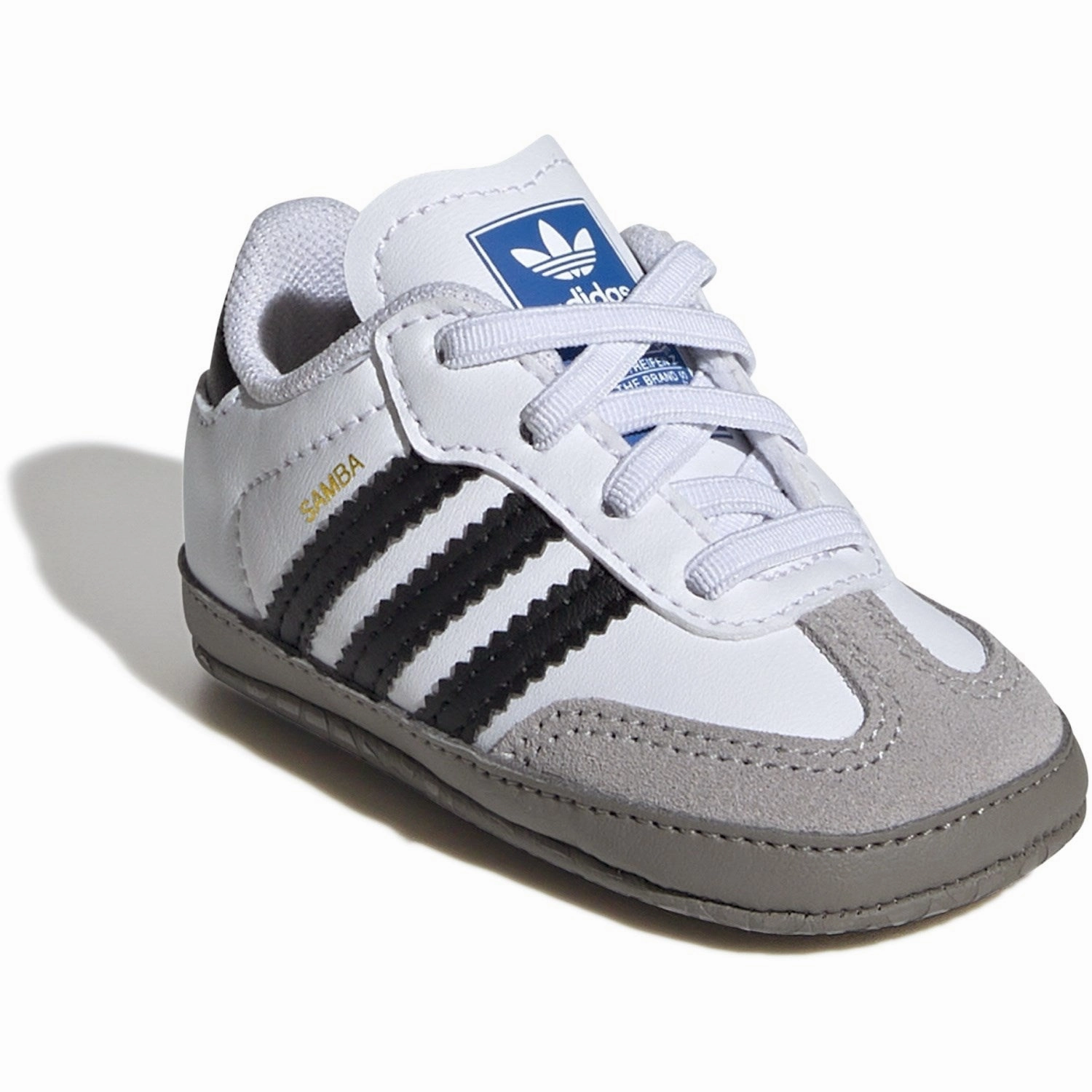 adidas Originals Ftwr White/Core Black/Clear Granite Samba Crib Sneakers Trendy shoes