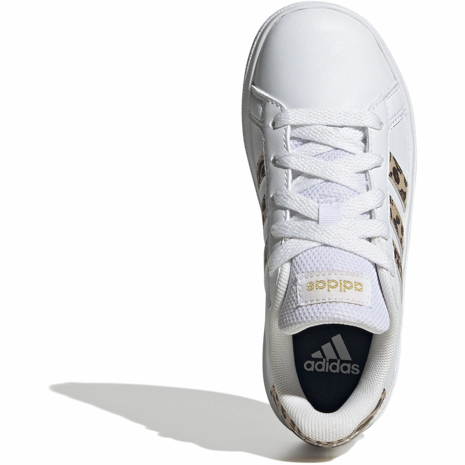 adidas Originals Ftwr White/Magic Beige/Matte Gold Grand Court 2.0 K Sneakers Derbies
