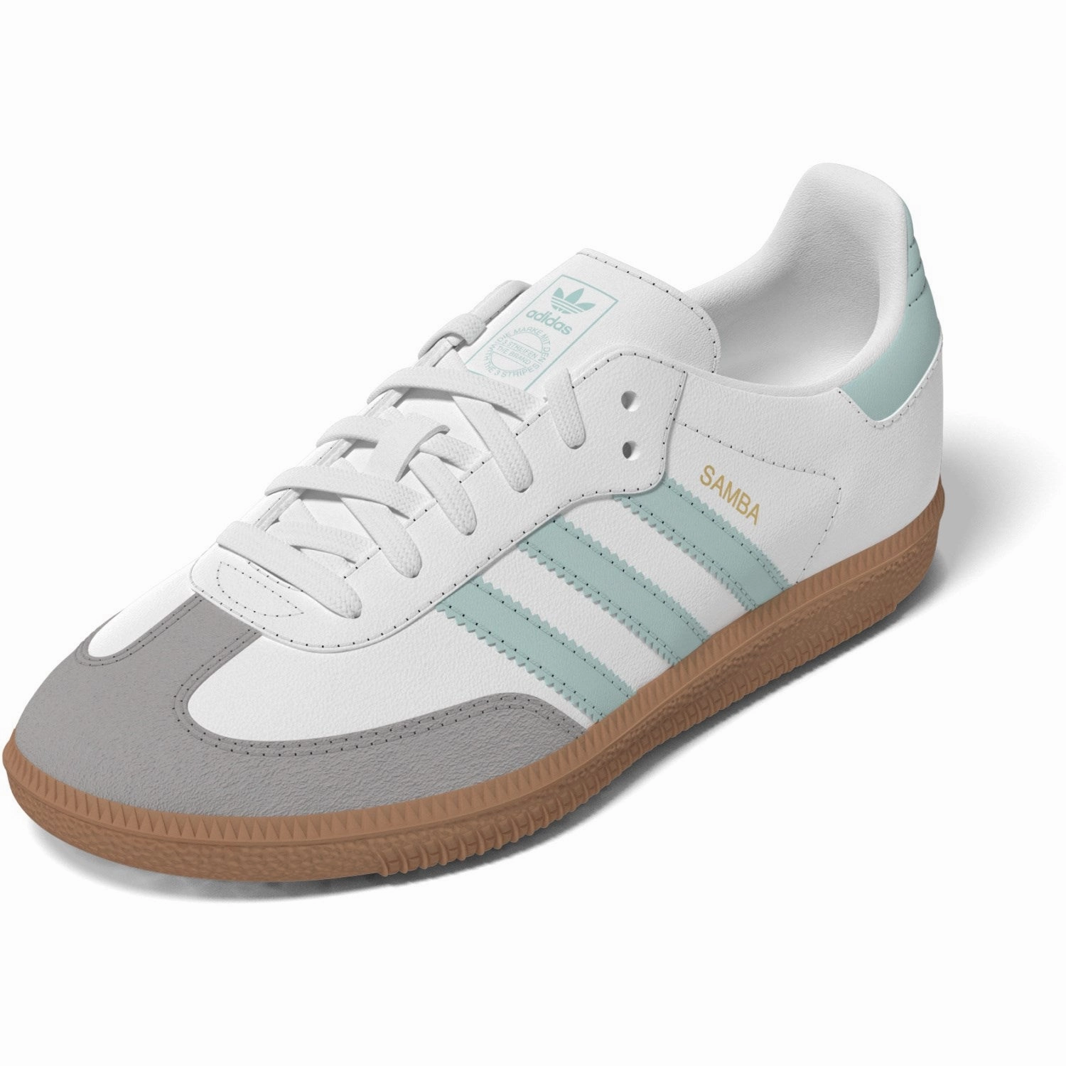 adidas Originals Ftwr White/Semi Flash Aqua/Gum 3 Samba Og C Sneakers Soccer cleats