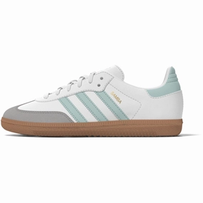 adidas Originals Ftwr White/Semi Flash Aqua/Gum 3 Samba Og C Sneakers Soccer cleats Orthopedic shoes