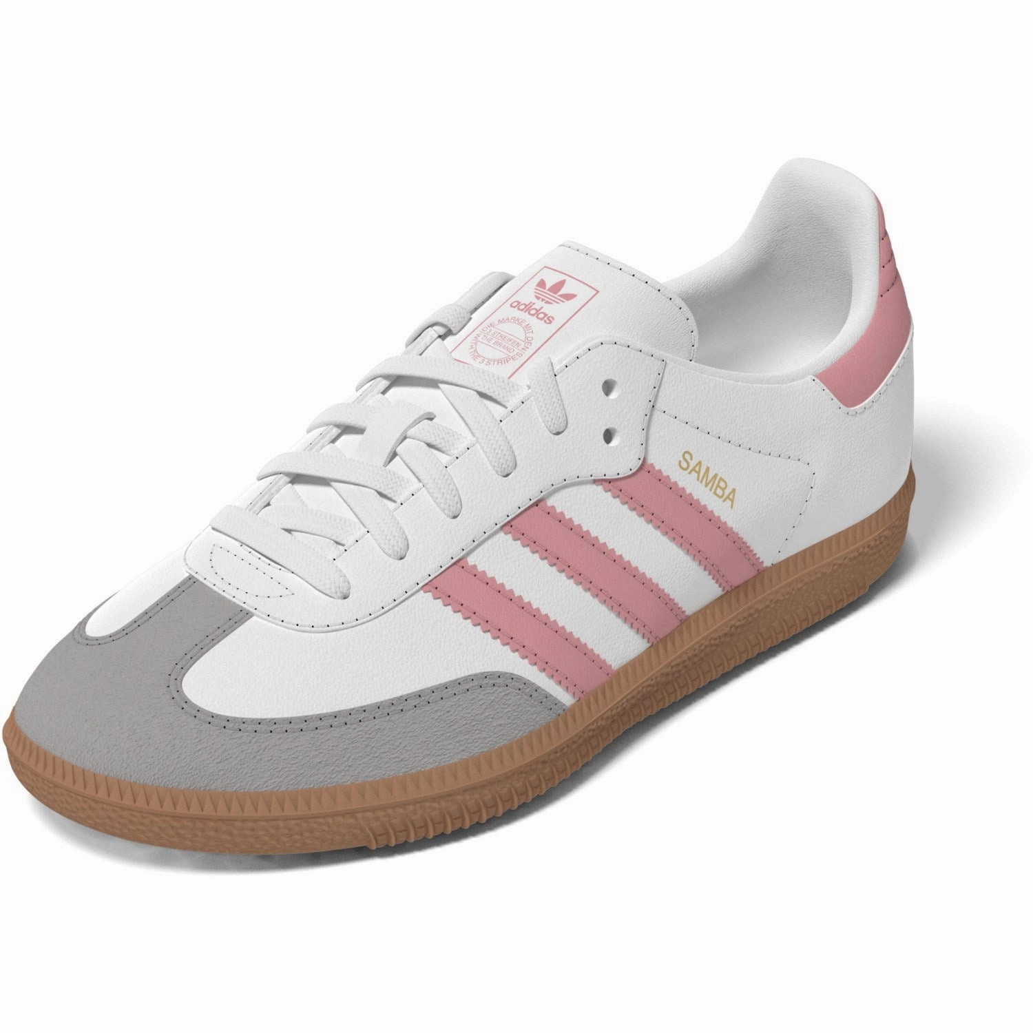 adidas Originals Ftwr White/Semi Pink Spark/Gum 3 Samba Og C Sneakers Luxury shoes