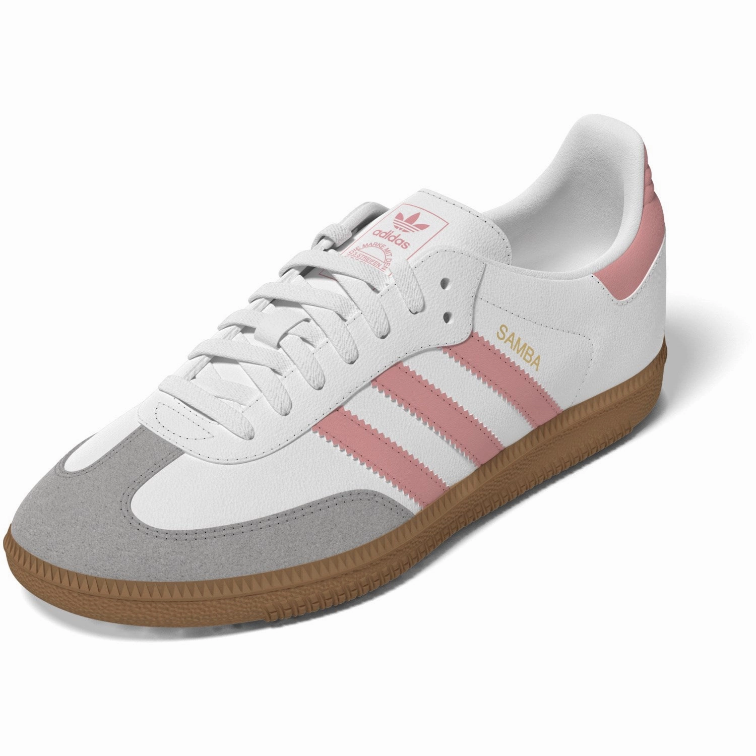 adidas Originals Ftwr White/Semi Pink Spark/Gum 3 Samba Og J Sneakers Vintage shoes