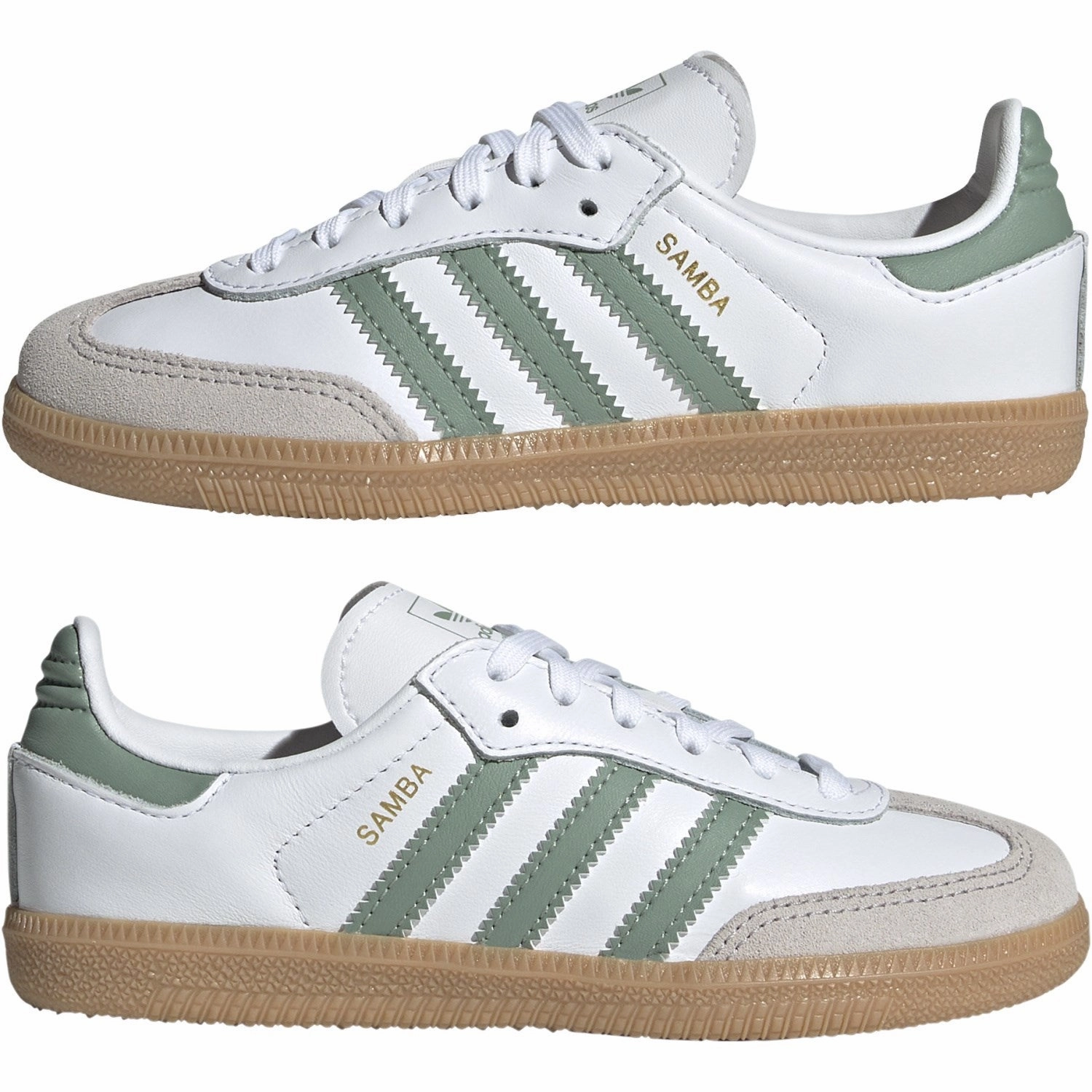 adidas Originals Ftwr White/Silver Green/Gum 3 Samba Og C Sneakers Outdoor shoes