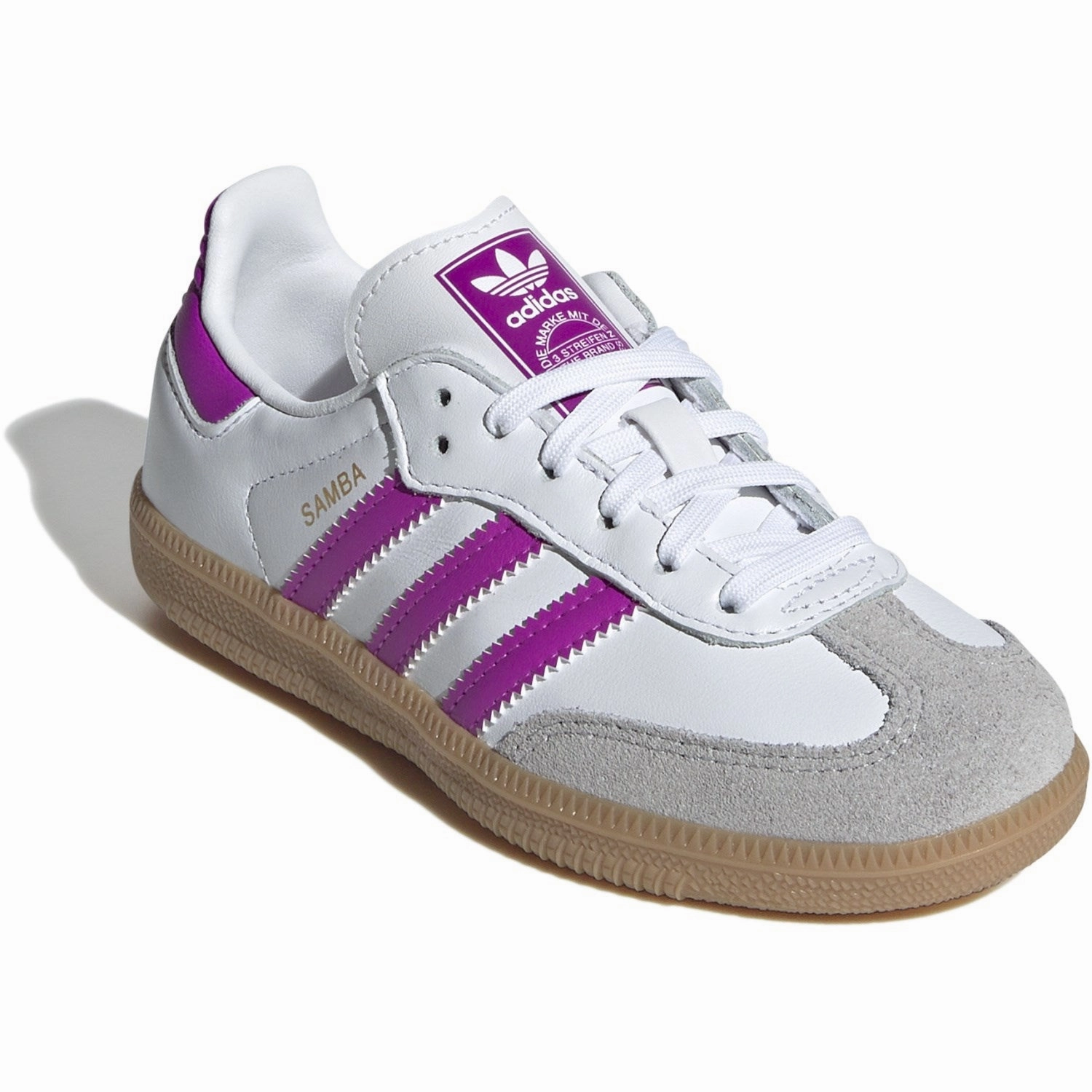 adidas Originals Ftwwht/Purbur/Gum3 Samba Og C Sneakers Suede shoes