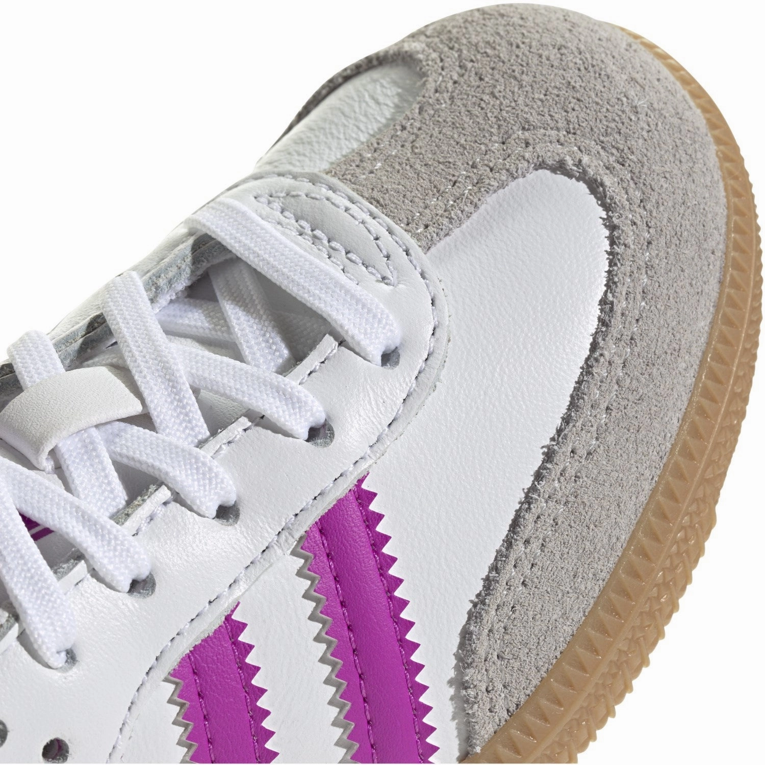 adidas Originals Ftwwht/Purbur/Gum3 Samba Og C Sneakers Suede shoes