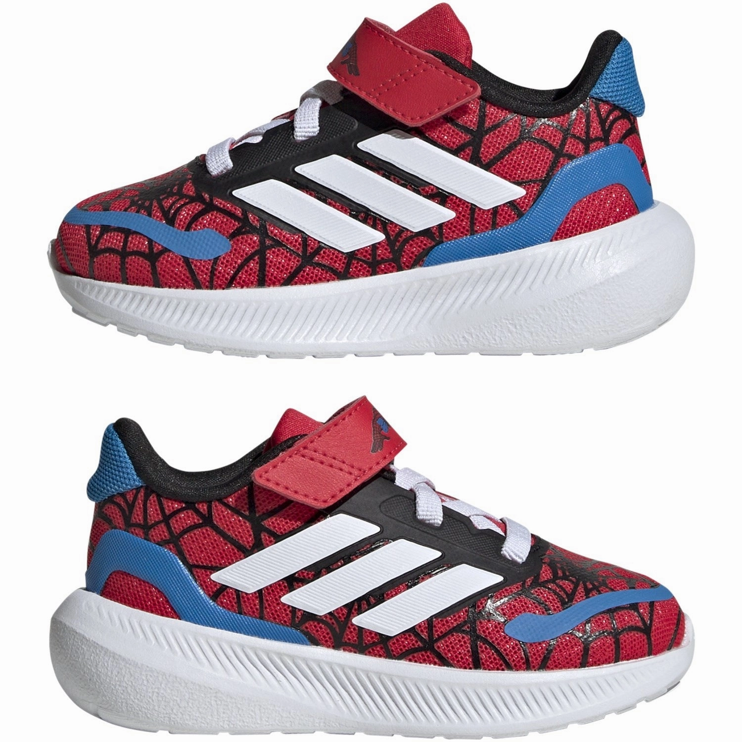 adidas Originals Pure Ruby/Ftwr White/Bright Blue Runfalcon Spider-Man El I Sneakers Wedding shoes