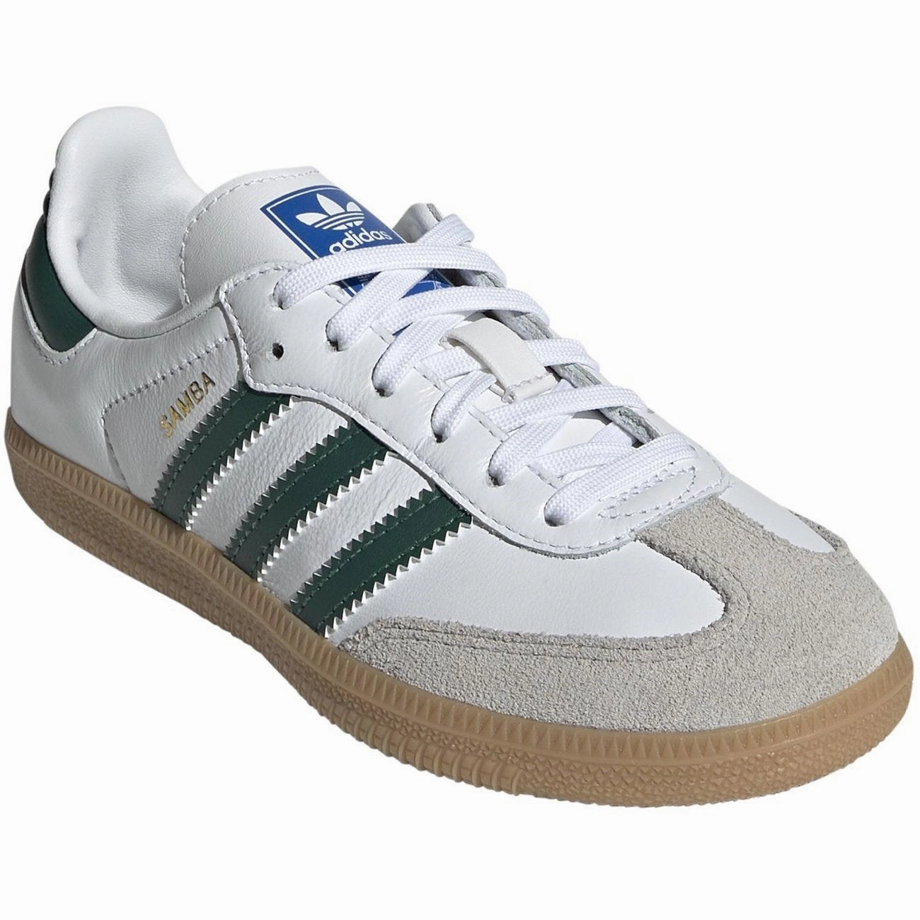 adidas Originals SAMBA OG C Sneakers Cloud White / Collegiate Green / Gum Lightweight shoes
