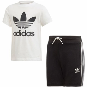 adidas Short Tee Set White/Black Functional Elegant