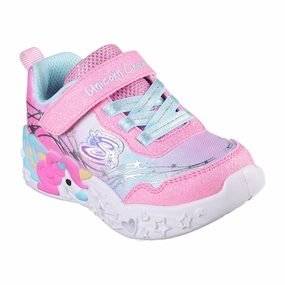 Admired Skechers Unicorn Dreams Ombre Print & Star Shoe Pink Turquoise Durable