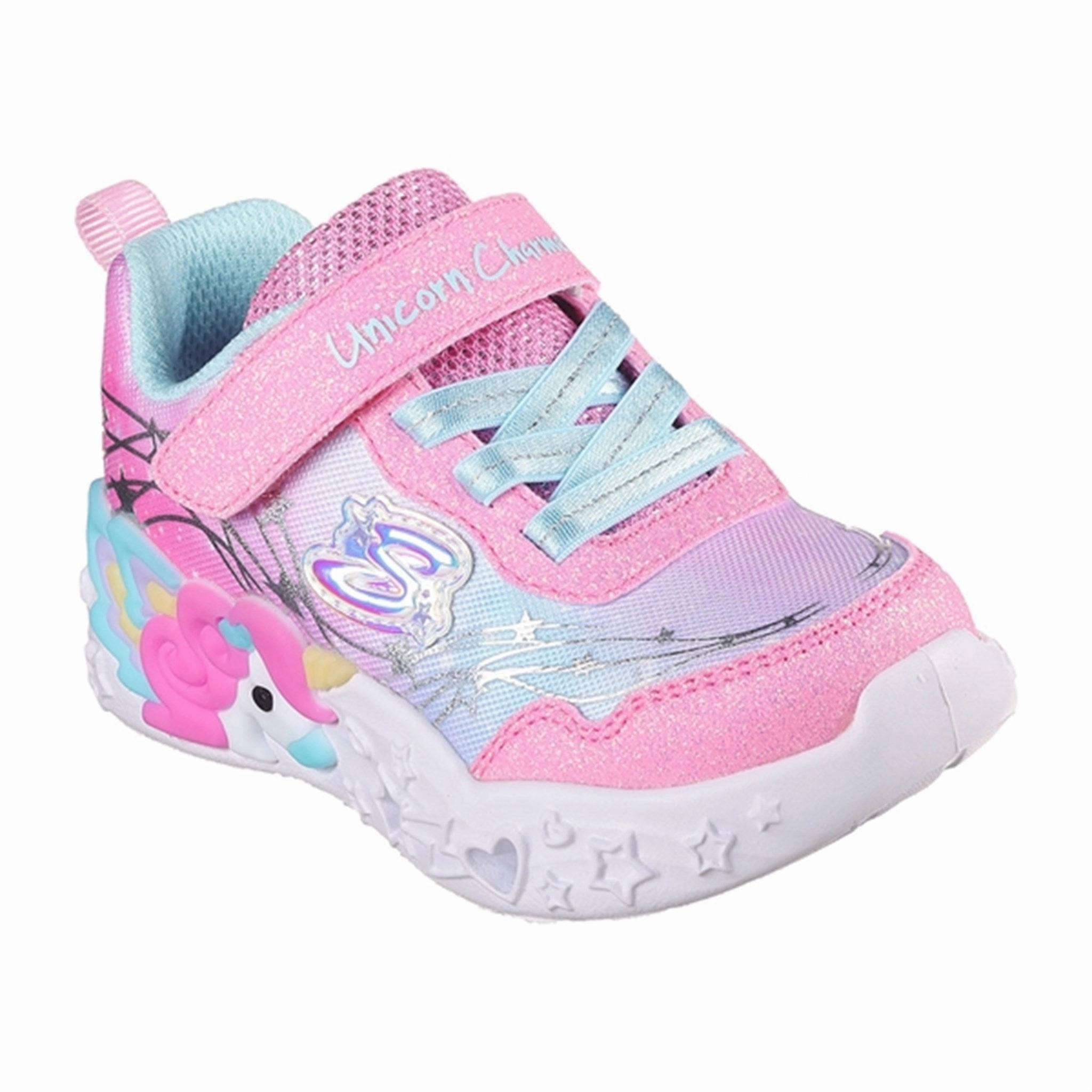 Skechers Unicorn Dreams Ombre Print & Star Shoe Pink Turquoise Exclusive Alluring