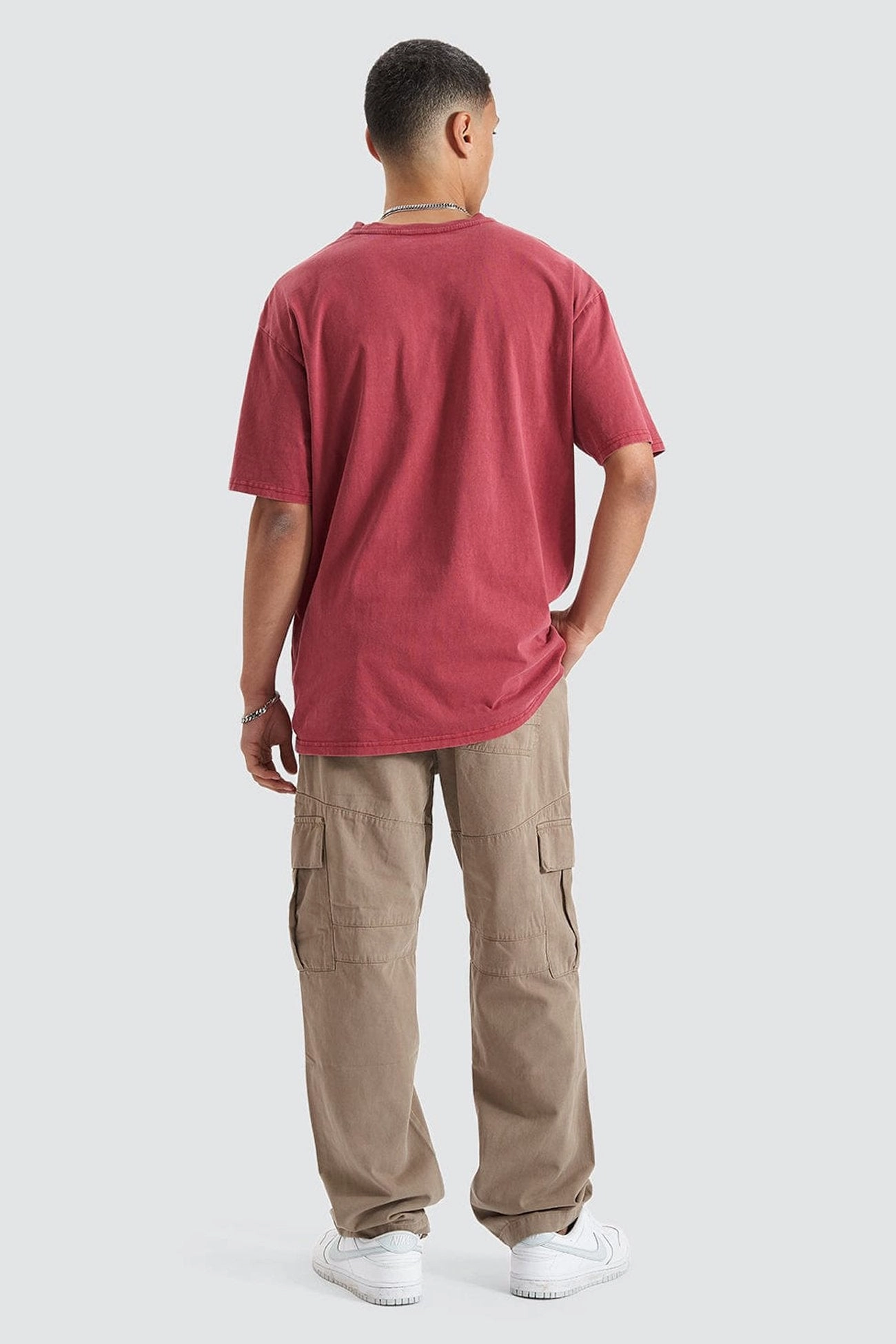 Agnus Relaxed Box Fit Tee Pigment Maroon sale women clothes