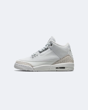 Air Jordan 3 Retro GS - White/White-Metallic Silver puma new arrivals shoes new era collection