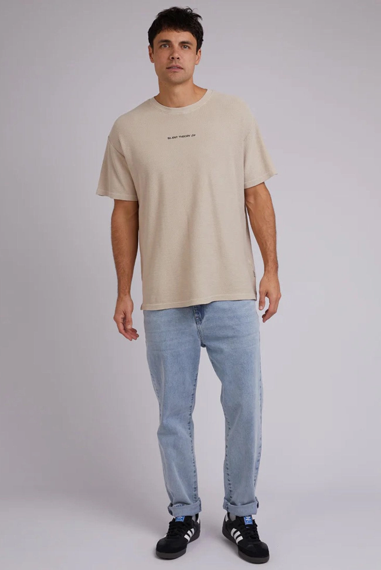 All Day Logo Tee Beige sale charger